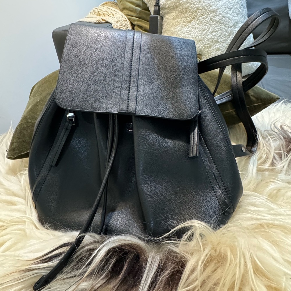 Zara vegan leather backpack